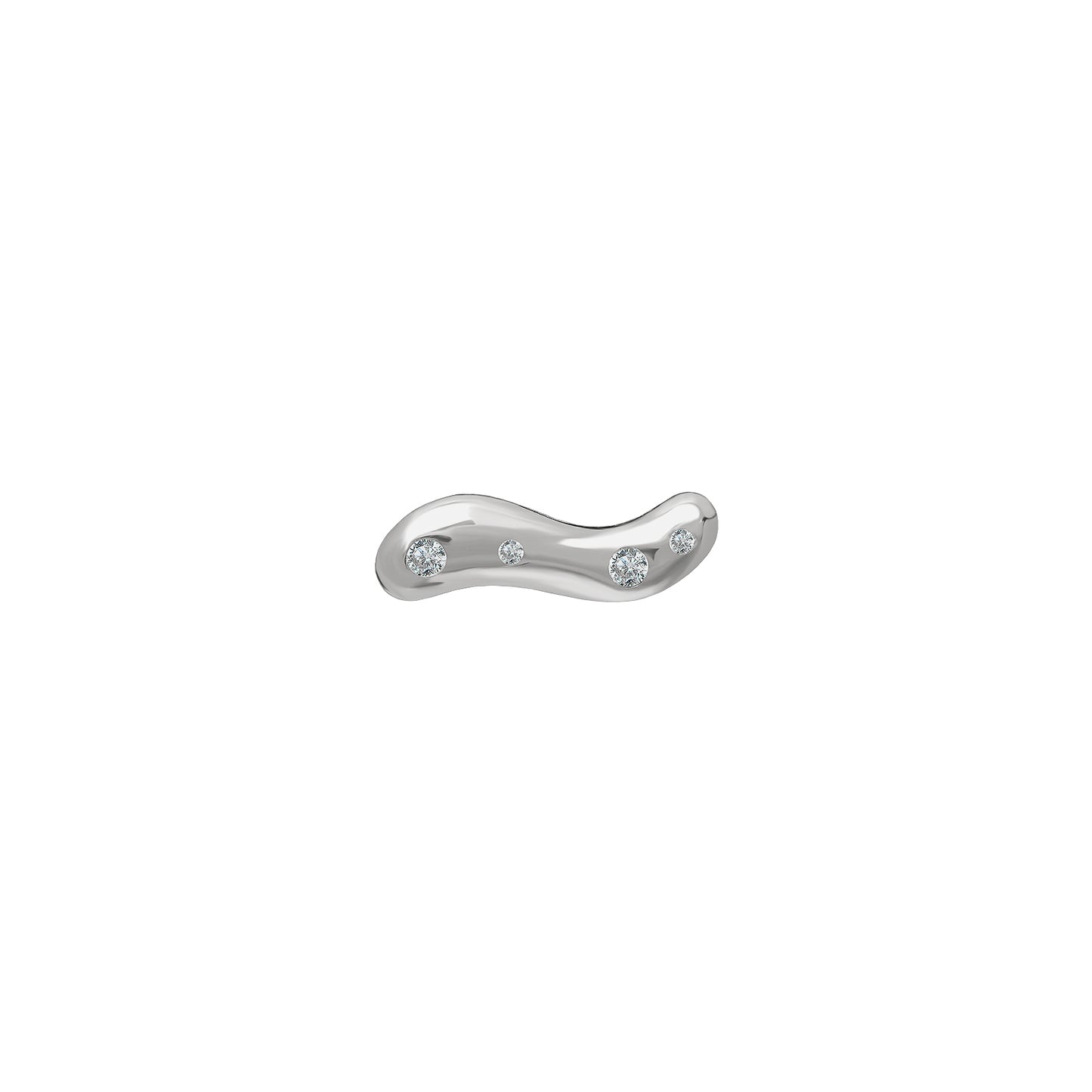 Kolczyk do piercingu Dew 5 Silver