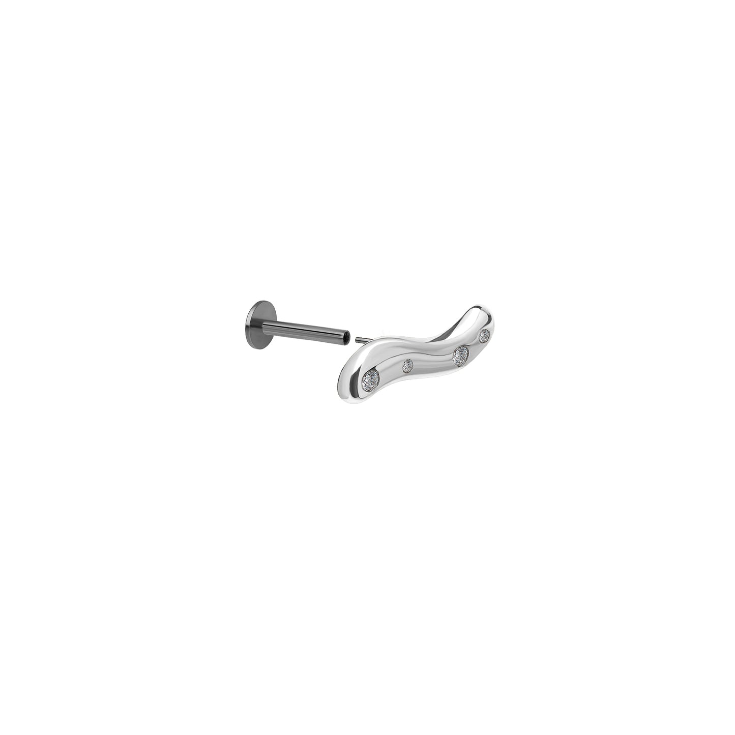 Kolczyk do piercingu Dew 5 Silver