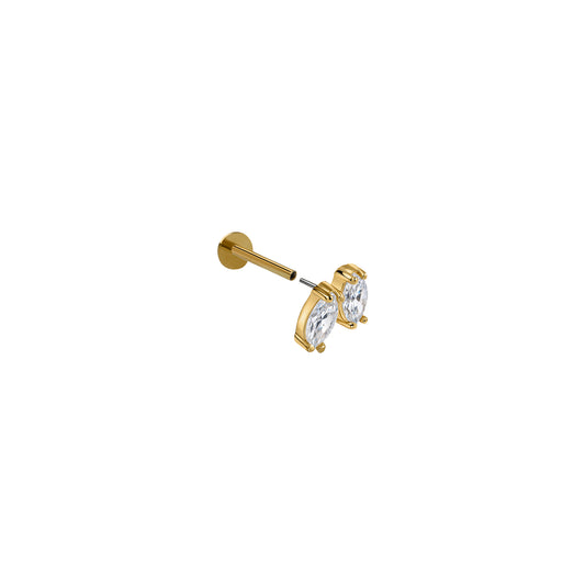 Kolczyk do piercingu Fairy 2 Gold