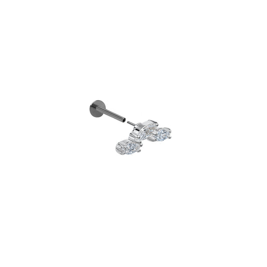 Kolczyk do piercingu Fairy 3 silver