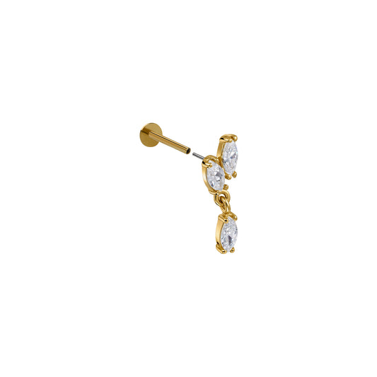 Kolczyk do piercingu Fairy 4 Gold