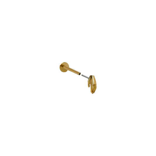 Kolczyk do piercingu Hand Gold