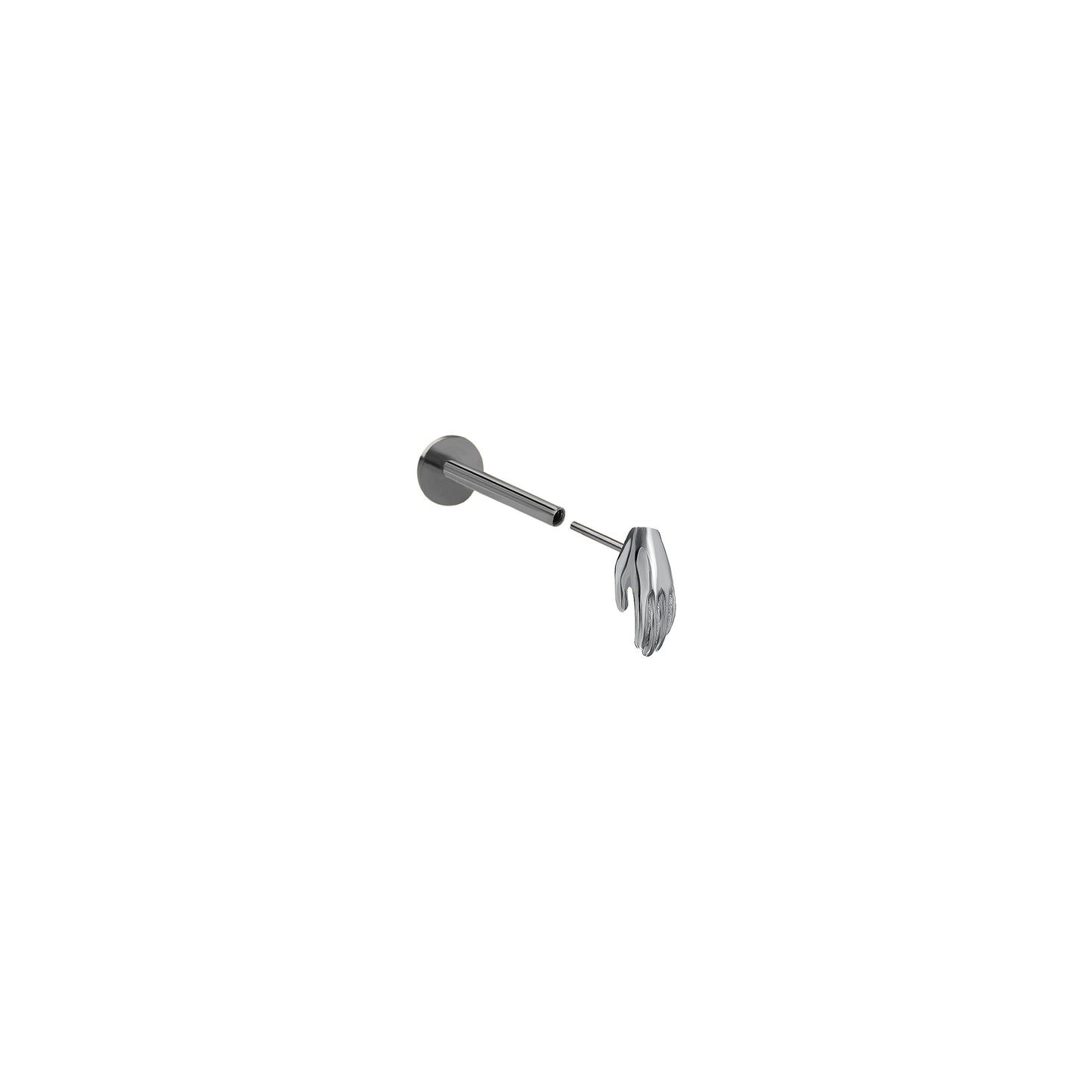 Kolczyk do piercingu Hand Silver