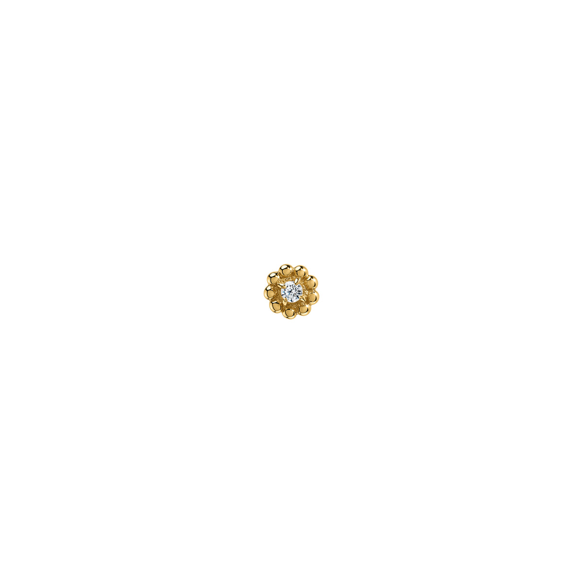 Kolczyk do piercingu Marquise Gold Zirconia