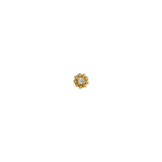 Kolczyk do piercingu Marquise Gold Zirconia