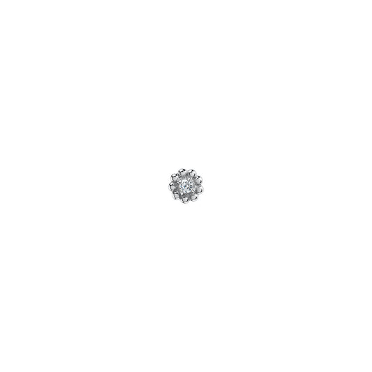 Kolczyk do piercingu Marquise Silver Zirconia