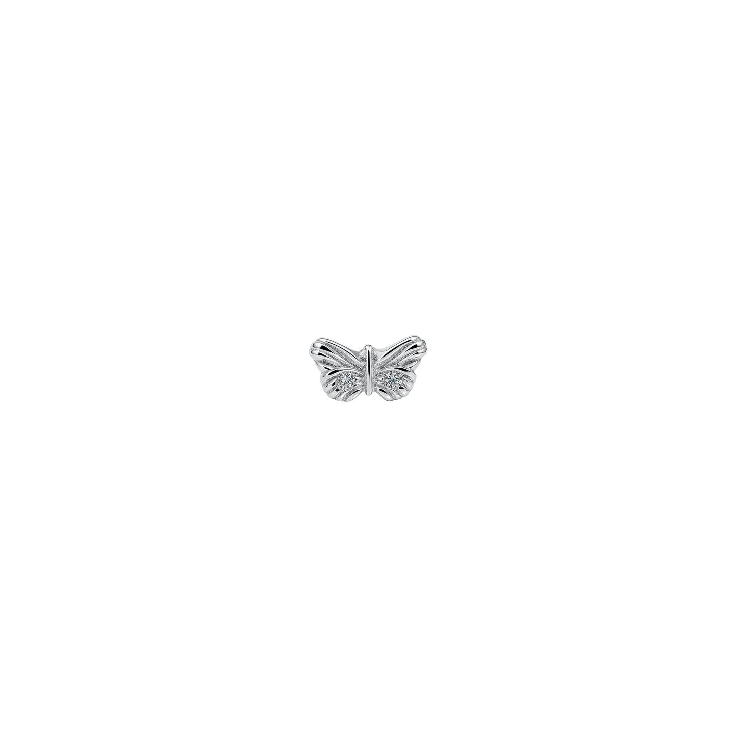 Kolczyk do piercingu Papillon Silver