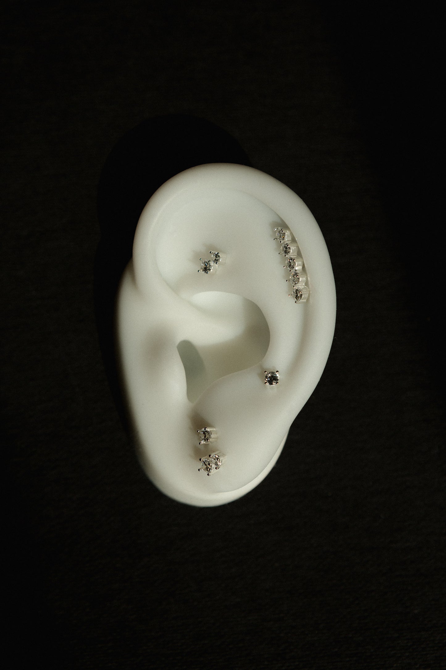 Kolczyk do piercingu Zirconia 1 Silver