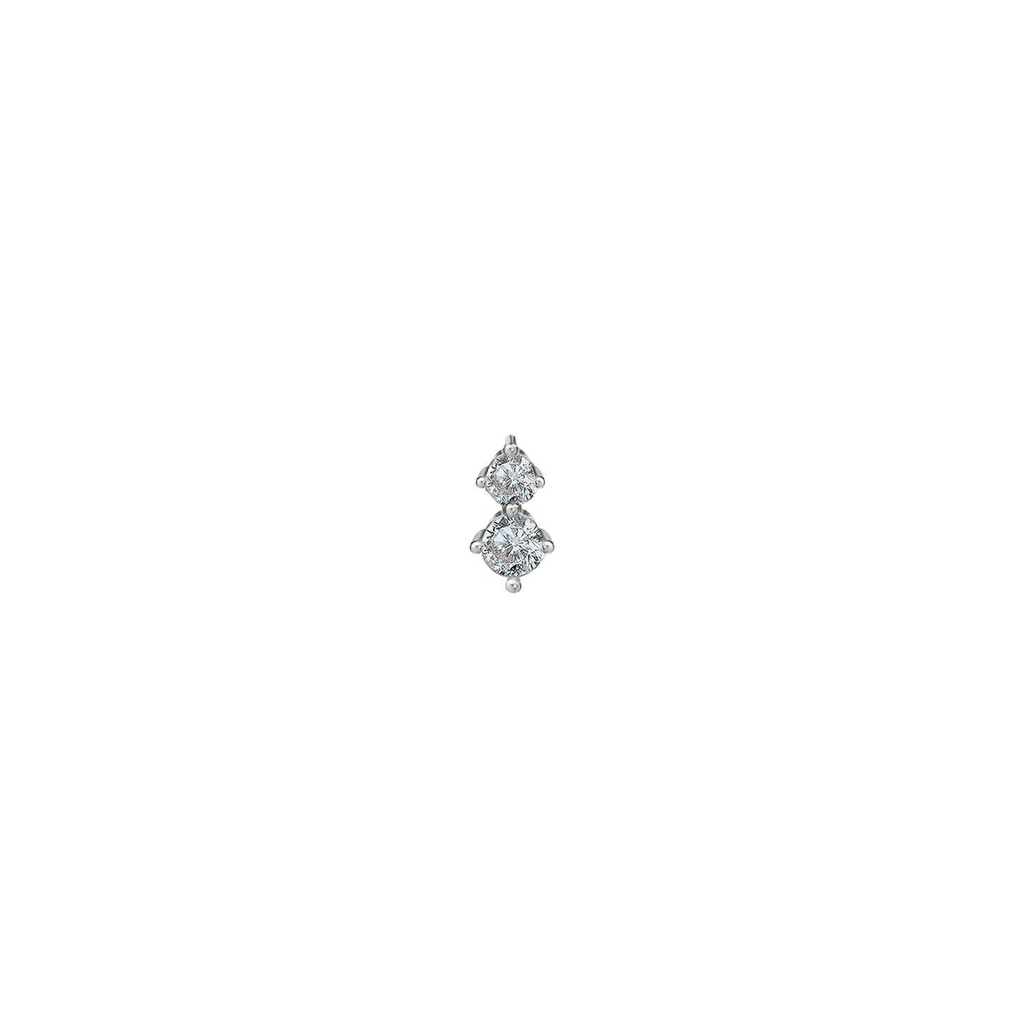 Kolczyk do piercingu Zirconia 2 Silver