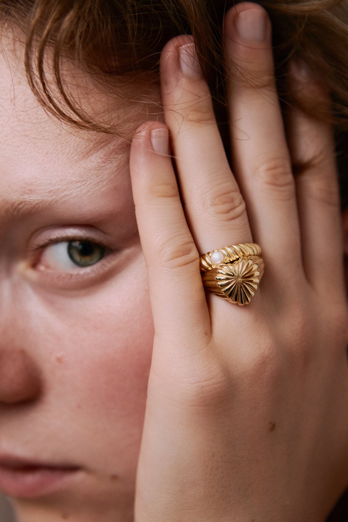 Obrączka Valentin Gold Pearl