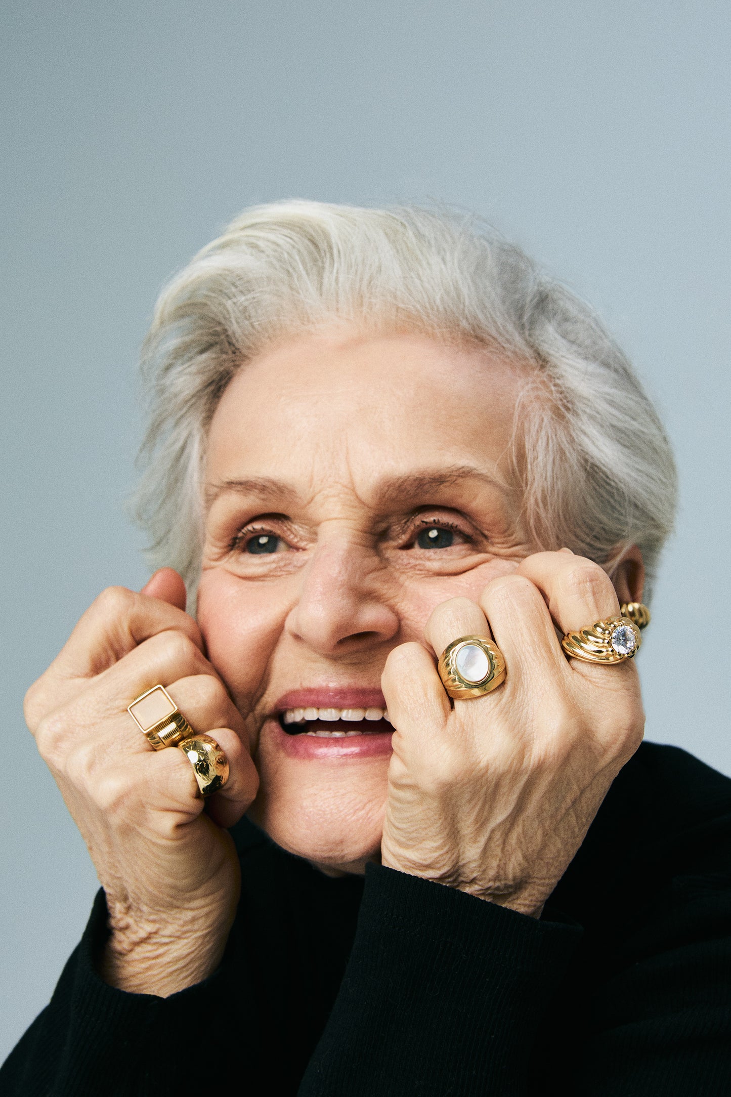 Sygnet Grand Mère Gold Pearl